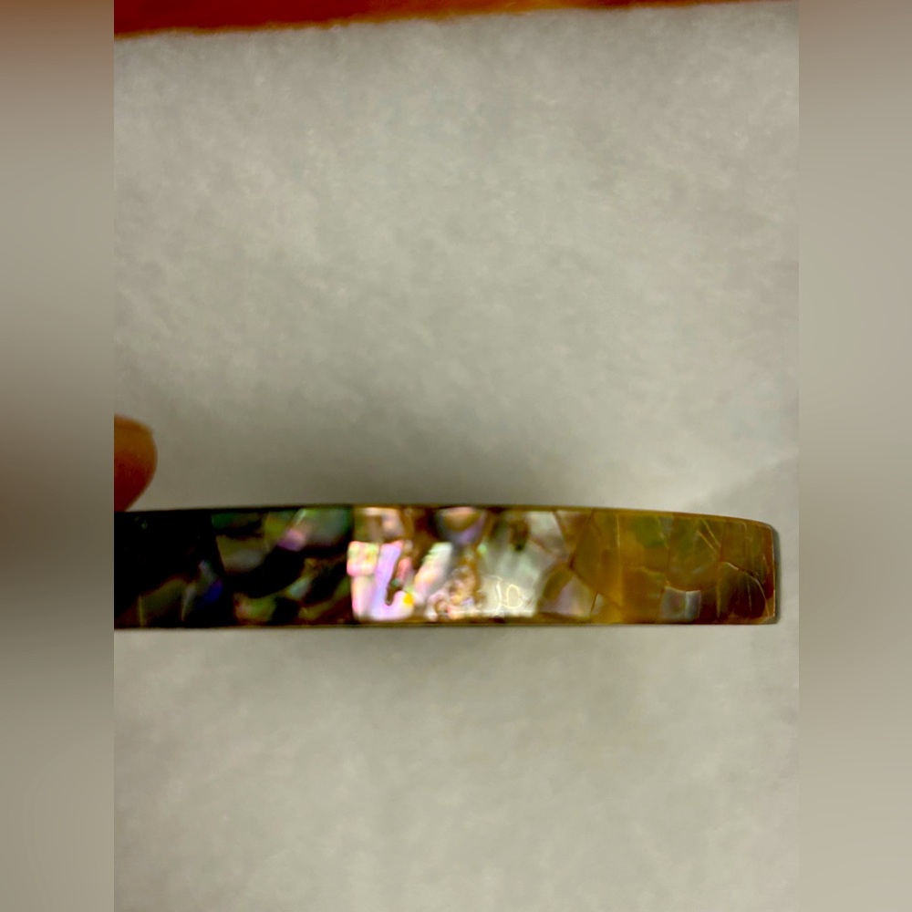 Pono designer abalone 1/2 inch bangle